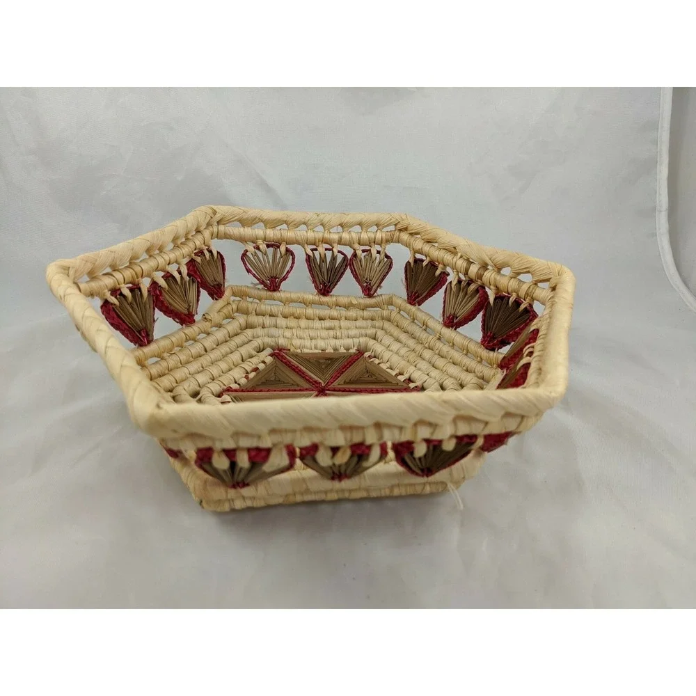 Woven Rattan‎ Basket 3x9 Inch Fruit Bread Display